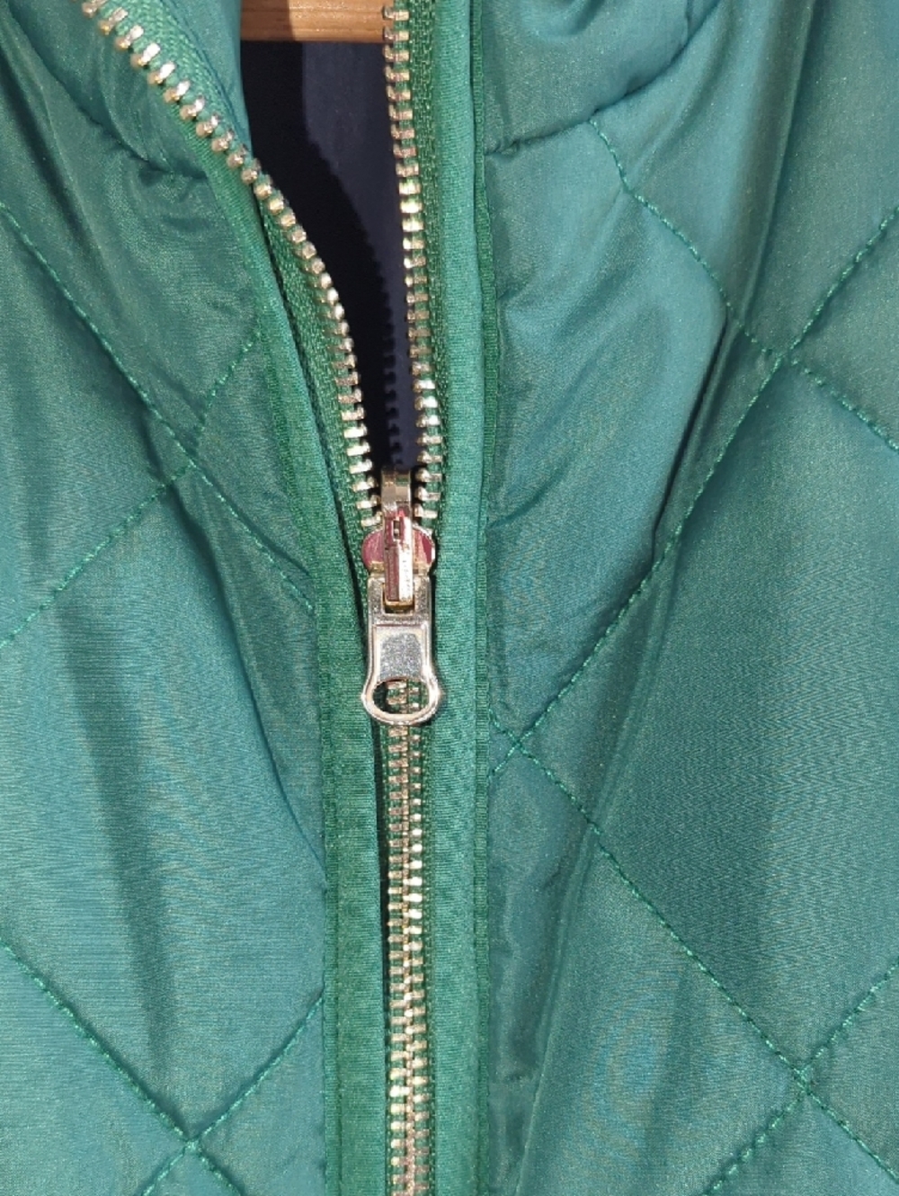 Market & Spruce Quilted Sleeveless Vest in Teal - Picture 3 of 6